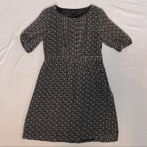 Ann Taylor black and white dress